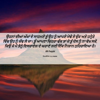 Picture 06 - ਹਿਜ਼ਕੀਏਲ 12:6 PANIRV - ਉਹਨਾਂ ਦੀਆਂ ਅੱਖਾਂ - Bible Verse Picture