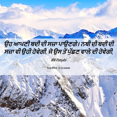 Picture 06 - ਹਿਜ਼ਕੀਏਲ 14:10 PANIRV - ਉਹ ਆਪਣੀ ਬਦੀ ਦੀ ਸਜ਼ਾ - Bible Verse Picture