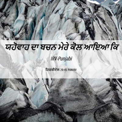 Picture 06 - ਹਿਜ਼ਕੀਏਲ 20:45 PANIRV - ਯਹੋਵਾਹ ਦਾ ਬਚਨ ਮੇਰੇ - Bible Verse Picture