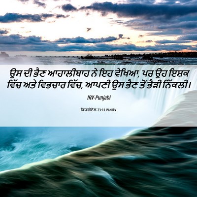 Picture 06 - ਹਿਜ਼ਕੀਏਲ 23:11 PANIRV - ਉਸ ਦੀ ਭੈਣ ਆਹਾਲੀਬਾਹ - Bible Verse Picture