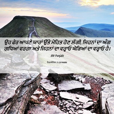 Picture 06 - ਹਿਜ਼ਕੀਏਲ 23:20 PANIRV - ਉਹ ਫੇਰ ਆਪਣੇ ਯਾਰਾਂ - Bible Verse Picture