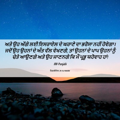 Picture 06 - ਹਿਜ਼ਕੀਏਲ 29:16 PANIRV - ਅਤੇ ਉਹ ਅੱਗੇ ਲਈ - Bible Verse Picture