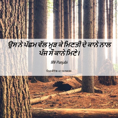 Picture 06 - ਹਿਜ਼ਕੀਏਲ 42:19 PANIRV - ਉਸ ਨੇ ਪੱਛਮ ਵੱਲ ਮੁੜ - Bible Verse Picture