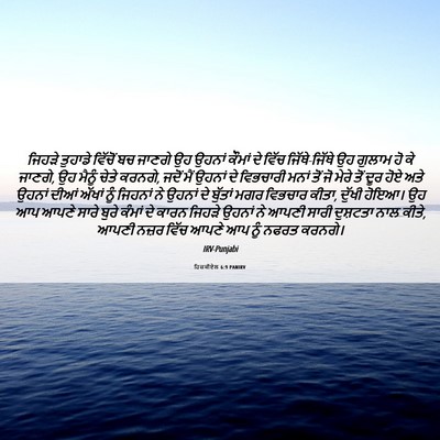 Picture 06 - ਹਿਜ਼ਕੀਏਲ 6:9 PANIRV - ਜਿਹੜੇ ਤੁਹਾਡੇ - Bible Verse Picture