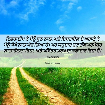Picture 06 - ਹੋਸ਼ੇਆ 11:12 PANIRV - ਇਫ਼ਰਾਈਮ ਨੇ ਮੈਨੂੰ - Bible Verse Picture