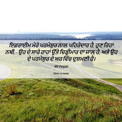 Picture 06 - ਹੋਸ਼ੇਆ 9:8 PANIRV - ਇਫ਼ਰਾਈਮ ਮੇਰੇ - Bible Verse Picture