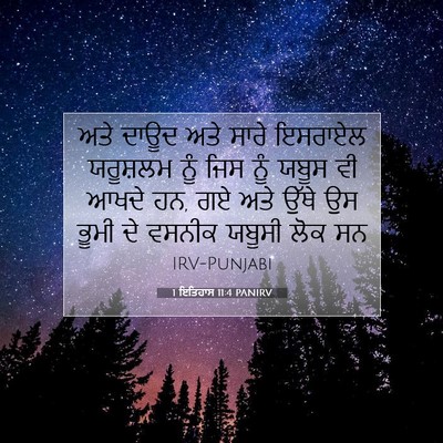 Picture 07 - 1 ਇਤਿਹਾਸ 11:4 PANIRV - ਅਤੇ ਦਾਊਦ ਅਤੇ ਸਾਰੇ - Bible Verse Picture