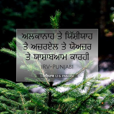 Picture 07 - 1 ਇਤਿਹਾਸ 12:6 PANIRV - ਅਲਕਾਨਾਹ ਤੇ - Bible Verse Picture