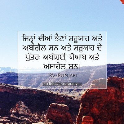 Picture 07 - 1 ਇਤਿਹਾਸ 2:16 PANIRV - ਜਿਨ੍ਹਾਂ ਦੀਆਂ - Bible Verse Picture