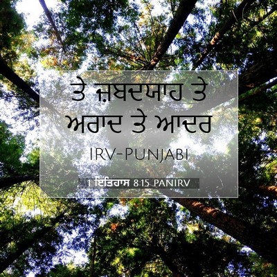 Picture 07 - 1 ਇਤਿਹਾਸ 8:15 PANIRV - ਤੇ ਜ਼ਬਦਯਾਹ ਤੇ ਅਰਾਦ - Bible Verse Picture