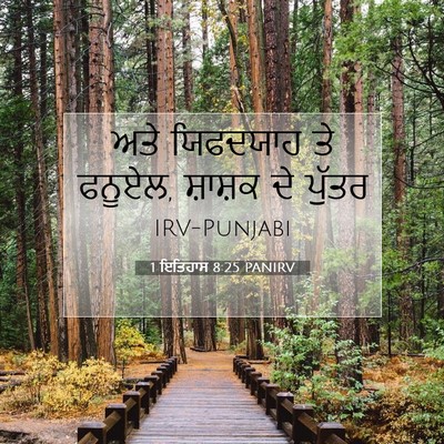 Picture 07 - 1 ਇਤਿਹਾਸ 8:25 PANIRV - ਅਤੇ ਯਿਫਦਯਾਹ ਤੇ - Bible Verse Picture