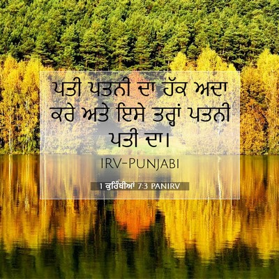 Picture 07 - 1 ਕੁਰਿੰਥੀਆਂ 7:3 PANIRV - ਪਤੀ ਪਤਨੀ ਦਾ ਹੱਕ ਅਦਾ - Bible Verse Picture