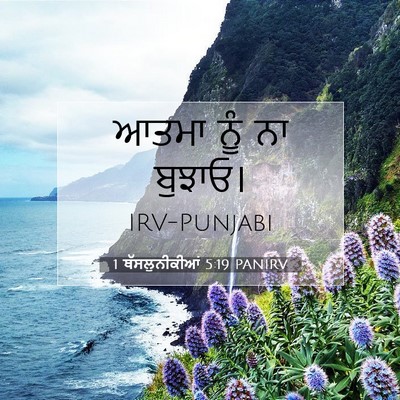 Picture 07 - 1 ਥੱਸਲੁਨੀਕੀਆਂ 5:19 PANIRV - ਆਤਮਾ ਨੂੰ ਨਾ - Bible Verse Picture
