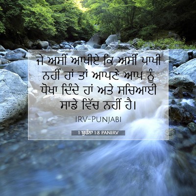 Picture 07 - 1 ਯੂਹੰਨਾ 1:8 PANIRV - ਜੇ ਅਸੀਂ ਆਖੀਏ ਕਿ - Bible Verse Picture
