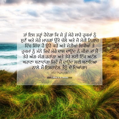 Picture 07 - 1 ਰਾਜਿਆਂ 11:38 PANIRV - ਤਾਂ ਇਸ ਤਰ੍ਹਾਂ - Bible Verse Picture