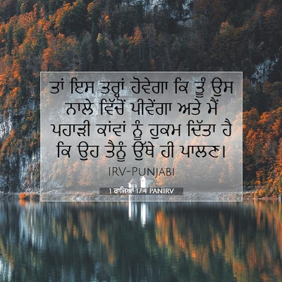 Picture 07 - 1 ਰਾਜਿਆਂ 17:4 PANIRV - ਤਾਂ ਇਸ ਤਰ੍ਹਾਂ - Bible Verse Picture