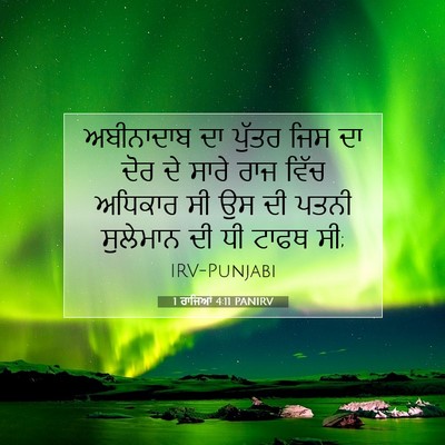 Picture 07 - 1 ਰਾਜਿਆਂ 4:11 PANIRV - ਅਬੀਨਾਦਾਬ ਦਾ ਪੁੱਤਰ - Bible Verse Picture