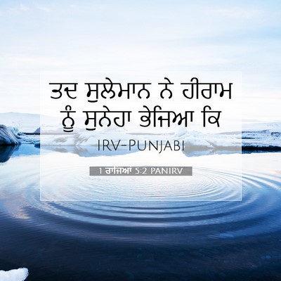 Picture 07 - 1 ਰਾਜਿਆਂ 5:2 PANIRV - ਤਦ ਸੁਲੇਮਾਨ ਨੇ - Bible Verse Picture