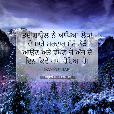 Picture 07 - 1 ਸਮੂਏਲ 14:38 PANIRV - ਤਦ ਸ਼ਾਊਲ ਨੇ ਆਖਿਆ, - Bible Verse Picture