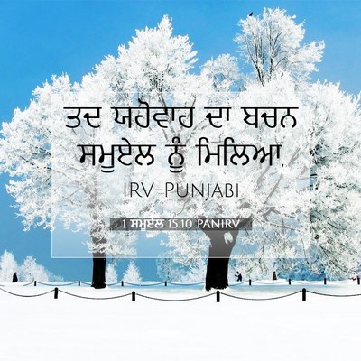 Picture 07 - 1 ਸਮੂਏਲ 15:10 PANIRV - ਤਦ ਯਹੋਵਾਹ ਦਾ ਬਚਨ - Bible Verse Picture