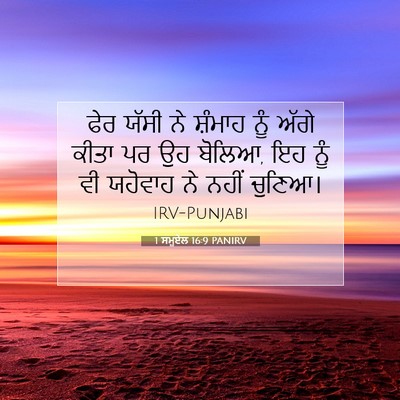 Picture 07 - 1 ਸਮੂਏਲ 16:9 PANIRV - ਫੇਰ ਯੱਸੀ ਨੇ ਸ਼ੰਮਾਹ - Bible Verse Picture