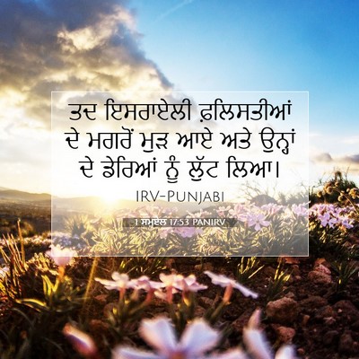 Picture 07 - 1 ਸਮੂਏਲ 17:53 PANIRV - ਤਦ ਇਸਰਾਏਲੀ - Bible Verse Picture