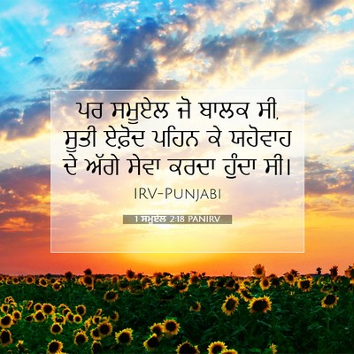 Picture 07 - 1 ਸਮੂਏਲ 2:18 PANIRV - ਪਰ ਸਮੂਏਲ ਜੋ ਬਾਲਕ - Bible Verse Picture