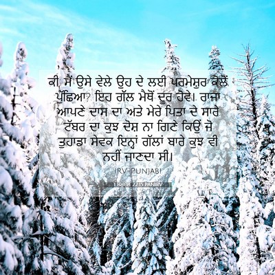 Picture 07 - 1 ਸਮੂਏਲ 22:15 PANIRV - ਕੀ, ਮੈਂ ਉਸੇ ਵੇਲੇ ਉਹ - Bible Verse Picture