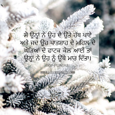 Picture 07 - 2 ਇਤਿਹਾਸ 23:15 PANIRV - ਸੋ ਉਨ੍ਹਾਂ ਨੇ ਉਹ ਦੇ - Bible Verse Picture