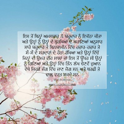 Picture 07 - 2 ਇਤਿਹਾਸ 25:5 PANIRV - ਇਸ ਤੋਂ ਬਿਨ੍ਹਾਂ - Bible Verse Picture