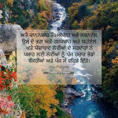 Picture 07 - 2 ਇਤਿਹਾਸ 35:9 PANIRV - ਅਤੇ ਕਾਨਨਯਾਹ, - Bible Verse Picture