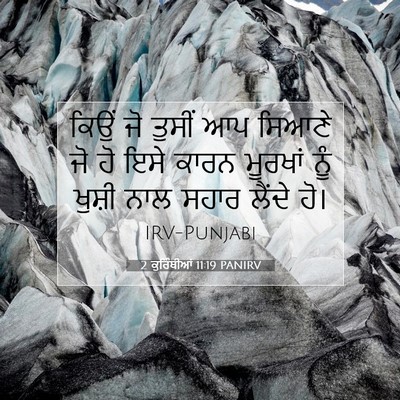 Picture 07 - 2 ਕੁਰਿੰਥੀਆਂ 11:19 PANIRV - ਕਿਉਂ ਜੋ ਤੁਸੀਂ ਆਪ - Bible Verse Picture