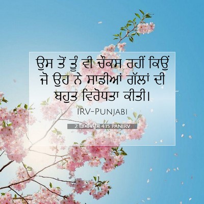 Picture 07 - 2 ਤਿਮੋਥਿਉਸ 4:15 PANIRV - ਉਸ ਤੋਂ ਤੂੰ ਵੀ ਚੌਕਸ - Bible Verse Picture