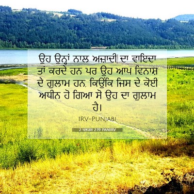 Picture 07 - 2 ਪਤਰਸ 2:19 PANIRV - ਉਹ ਉਨ੍ਹਾਂ ਨਾਲ - Bible Verse Picture