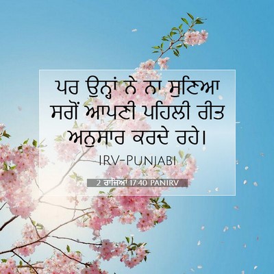Picture 07 - 2 ਰਾਜਿਆਂ 17:40 PANIRV - ਪਰ ਉਨ੍ਹਾਂ ਨੇ ਨਾ - Bible Verse Picture