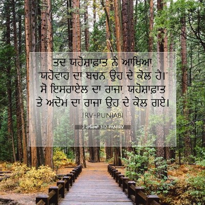 Picture 07 - 2 ਰਾਜਿਆਂ 3:12 PANIRV - ਤਦ ਯਹੋਸ਼ਾਫ਼ਾਤ ਨੇ - Bible Verse Picture