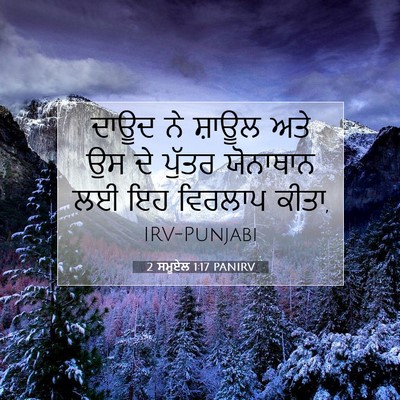 Picture 07 - 2 ਸਮੂਏਲ 1:17 PANIRV - ਦਾਊਦ ਨੇ ਸ਼ਾਊਲ ਅਤੇ - Bible Verse Picture