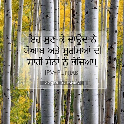 Picture 07 - 2 ਸਮੂਏਲ 10:7 PANIRV - ਇਹ ਸੁਣ ਕੇ ਦਾਊਦ ਨੇ - Bible Verse Picture