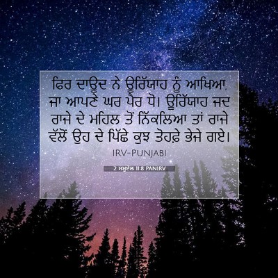 Picture 07 - 2 ਸਮੂਏਲ 11:8 PANIRV - ਫਿਰ ਦਾਊਦ ਨੇ - Bible Verse Picture