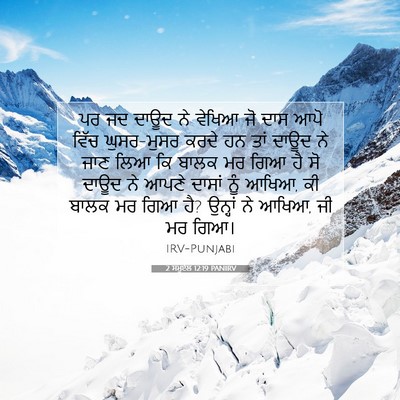 Picture 07 - 2 ਸਮੂਏਲ 12:19 PANIRV - ਪਰ ਜਦ ਦਾਊਦ ਨੇ ਵੇਖਿਆ - Bible Verse Picture
