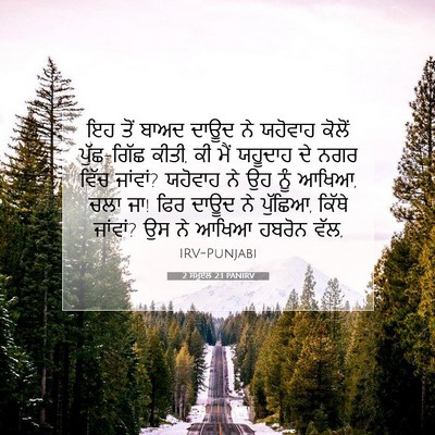 Picture 07 - 2 ਸਮੂਏਲ 2:1 PANIRV - ਇਹ ਤੋਂ ਬਾਅਦ ਦਾਊਦ ਨੇ - Bible Verse Picture