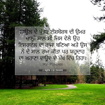 Picture 07 - 2 ਸਮੂਏਲ 2:10 PANIRV - ਸ਼ਾਊਲ ਦੇ ਪੁੱਤਰ - Bible Verse Picture
