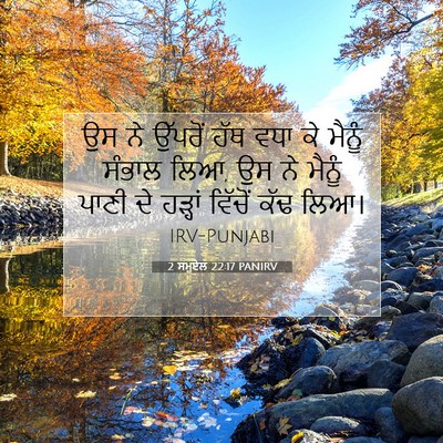 Picture 07 - 2 ਸਮੂਏਲ 22:17 PANIRV - ਉਸ ਨੇ ਉੱਪਰੋਂ ਹੱਥ - Bible Verse Picture
