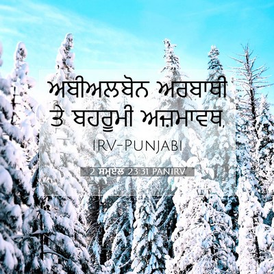 Picture 07 - 2 ਸਮੂਏਲ 23:31 PANIRV - ਅਬੀਅਲਬੋਨ ਅਰਬਾਥੀ - Bible Verse Picture