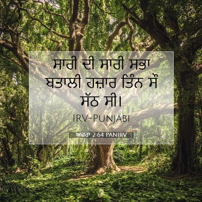 Picture 07 - ਅਜ਼ਰਾ 2:64 PANIRV - ਸਾਰੀ ਦੀ ਸਾਰੀ ਸਭਾ - Bible Verse Picture