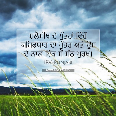Picture 07 - ਅਜ਼ਰਾ 8:10 PANIRV - ਸ਼ਲੋਮੀਥ ਦੇ - Bible Verse Picture