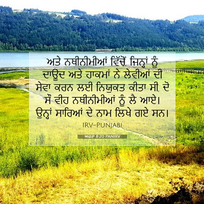 Picture 07 - ਅਜ਼ਰਾ 8:20 PANIRV - ਅਤੇ ਨਥੀਨੀਮੀਆਂ - Bible Verse Picture