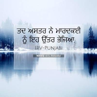 Picture 07 - ਅਸਤਰ 4:15 PANIRV - ਤਦ ਅਸਤਰ ਨੇ ਮਾਰਦਕਈ - Bible Verse Picture