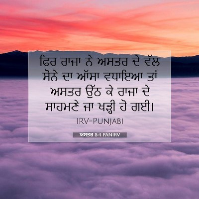 Picture 07 - ਅਸਤਰ 8:4 PANIRV - ਫਿਰ ਰਾਜਾ ਨੇ ਅਸਤਰ ਦੇ - Bible Verse Picture