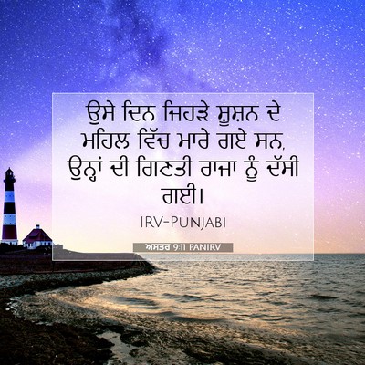 Picture 07 - ਅਸਤਰ 9:11 PANIRV - ਉਸੇ ਦਿਨ ਜਿਹੜੇ - Bible Verse Picture